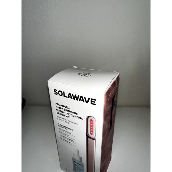 NEW Solawave 4-in-1 Skincare Wand+Renew Complex Serum Bundle - Picture 2 of 8